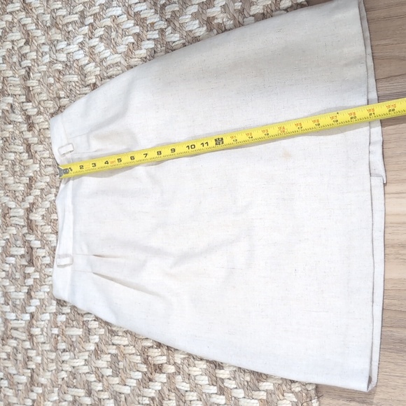 New Concepts Beige Wool Blend Mini Skirt - Picture 6 of 6